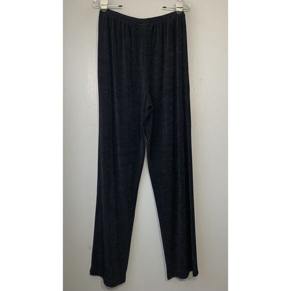 Worthingtont Pull On Pants Size 10 Black Slinky Stretch Wide Leg Comfort Travel - Picture 4 of 6